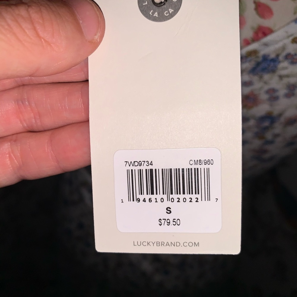 Lucky Brand ✨NWTs✨Tie Shoulder Wrap Dress - Picture 9 of 15
